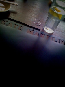 A table at Kate Mantilini Beverly Hills is a good spot for a power pitch. Happens every day.